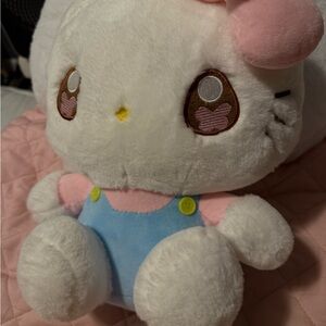Cute Plush Toy with Pink Bow